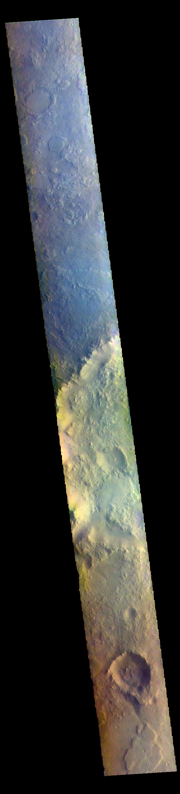 PIA25054: Terra Sabaea - False Color