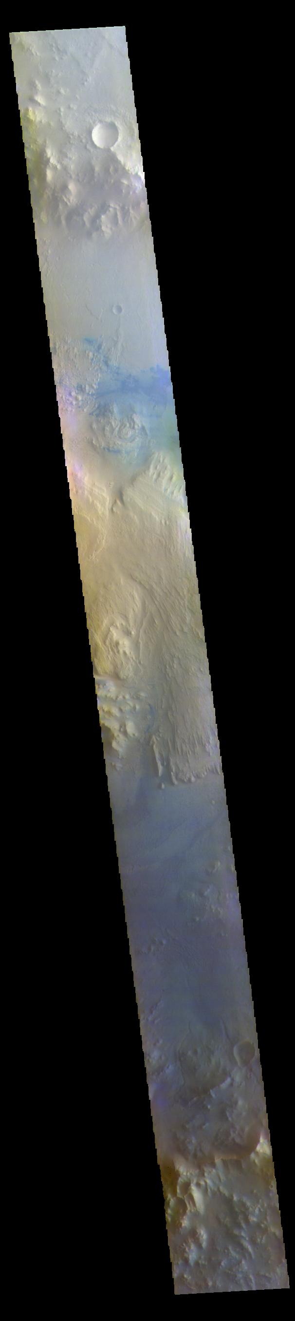 PIA25092: Gale Crater - False Color