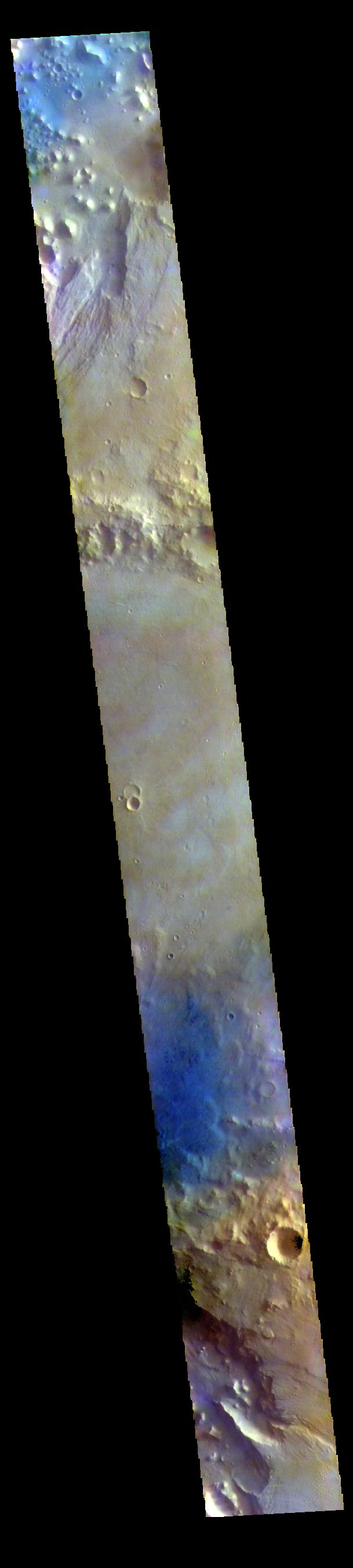 PIA25102: Chia Crater - False Color