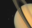 PIA00024: Saturn With Tethys and Dione