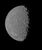 PIA00039: Titania - Highest Resolution Voyager Picture