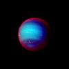 PIA00057: Neptune False Color Image of Haze