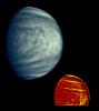 PIA00073: Venus as Viewed Through Violet and Near Infrared Filters