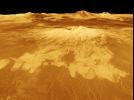 PIA00107: Venus - 3-D Perspective View of Sapas Mons