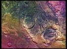 PIA00154: Claritas Fossae (Enhanced Color)