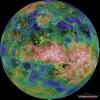 PIA00158: Hemispheric View of Venus Centered at 90 Degrees East Longitude
