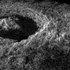 PIA00209: Venus - 3-D Perspective of Golubkina Crater