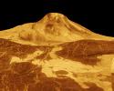PIA00254: Venus - 3-D Perspective View of Maat Mons