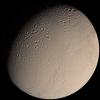 PIA00347: Voyager 2 Color Image of Enceladus, Almost Full Disk