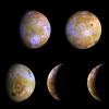 PIA00491: Five Color Views of Io