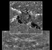 PIA00581: Callisto Crater Chain at High Resolution Shown in Context