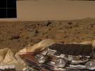 PIA00608: Rover, Airbags & Martian Terrain