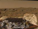 PIA00611: Pathfinder's Rover, Airbags, & Martian Terrain