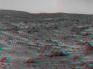 PIA00675: Martian Terrain & Wedge in 3-D