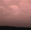 PIA00784: Clouds over the Eastern Martian Horizon