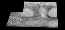 PIA00867: Jupiter's Long-lived White Ovals in the Near-Infrared (Time Set 3)