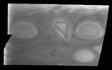 PIA00870: Jupiter's Long-lived White Ovals in Violet Light (Time Set 2)
