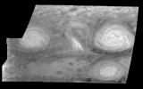 PIA00872: Jupiter's Long-lived White Ovals in a Methane Band (Time Set 2)