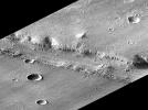 PIA00944: Rotated Perspective View of Nirgal Vallis
