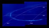 PIA01097: Night Side Jovian Aurora