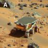 PIA01132: Pathfinder Rover Atop "Mermaid Dune"