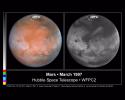 PIA01246: Comparison View of Mars Cloud Cover