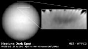 PIA01286: Hubble Finds New Dark Spot on Neptune