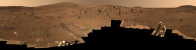 PIA01907: 'McMurdo' Panorama from Spirit's 'Winter Haven'