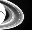 PIA01955: Spokes on Side of Saturn's Rings