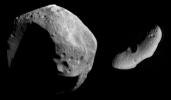 PIA02494: Two Very Different Asteroids
