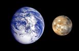 PIA02570: Earth Mars Comparison