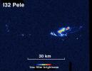 PIA02596: Io's Pele Glowing in the Dark