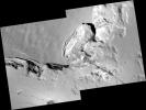 PIA03528: Collapsing Cliff at Telegonus Mensa, Io