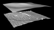 PIA03873: Derived Topographic Model from Mars Global Surveyor Instruments