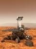 PIA04928: Mars Exploration Rover, Vertical (Artist's Concept)