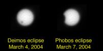 PIA05518: Martian Eclipses: Deimos and Phobos