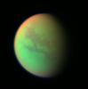 PIA06229: Cassini's Views of Titan: False Color Composite