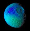 PIA06259: Mimas Showing False Colors #2