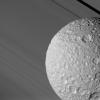 PIA06412: Mimas Against the Rings