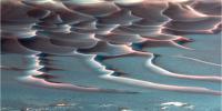 PIA06753: 'Endurance Crater's' Dazzling Dunes (false-color)