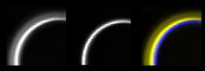 PIA06997: Haze Silhouettes Against Titan's Glow