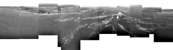 PIA07230: Composite of Titan's Surface Seen During Descent