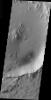 PIA07285: Landslide in a Crater
