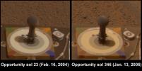PIA07302: Dust on Mars: Before and After (Opportunity)