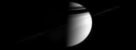 PIA07676: Slightly Sideways Saturn