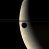 PIA07806: Rhea Transits Saturn