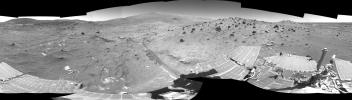 PIA08096: Spirit Greets New Terrain, New Season on Mars