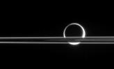 PIA08219: Rings Occulting Titan