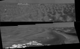 PIA08565: Stretched View Showing 'Beagle Crater'