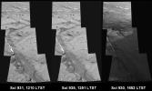 PIA08712: Shadows Draw Attention to Features of Mars Landscape (Rover Tracks)